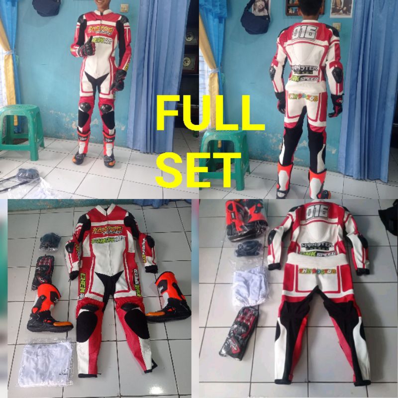 werpak balap fullset. werpak. sepatu.glove.inersuit.sledingpad keren
