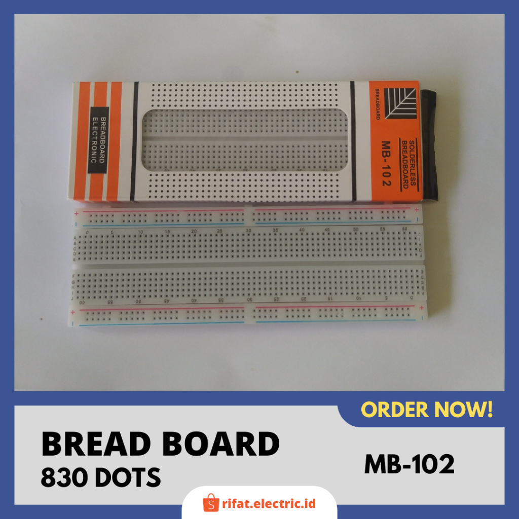 breadboard protoboard prototypeboard 830 titik mb 102