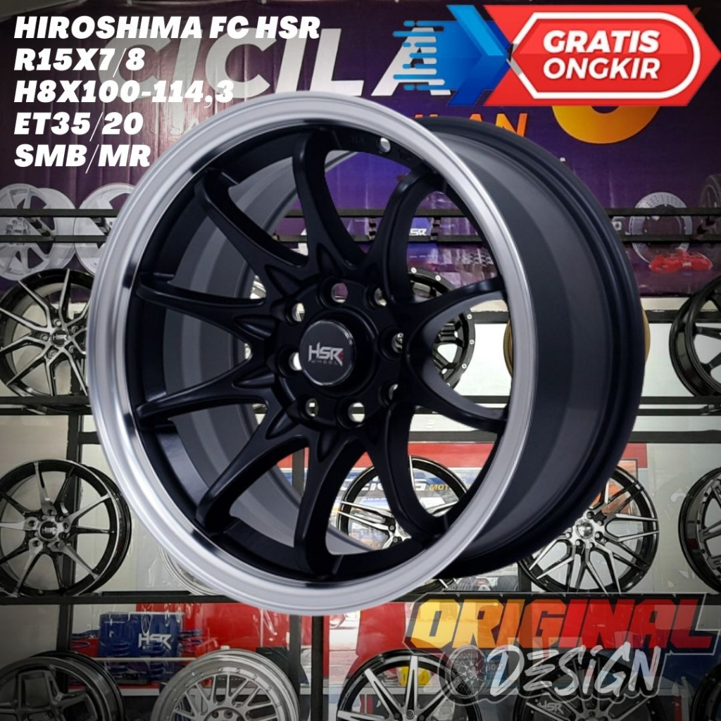 Velg Mobil Ring 15 CELONG Ce28 HSR HIROSHIMA R15 Baleno Corolla Soluna City