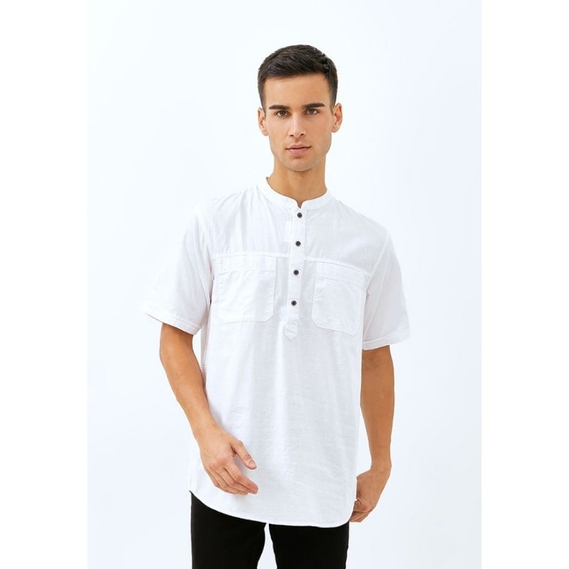 Baju Koko Pria Original Lois KLS397WH Putih