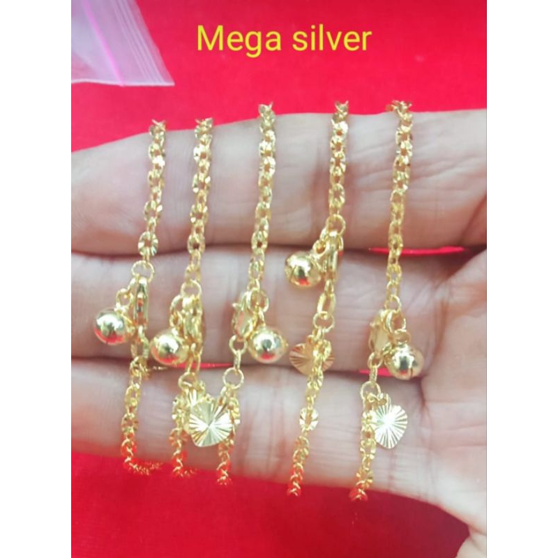 GELANG RANTAI DEWASA PERAK ASLI 925 LAPIS EMAS