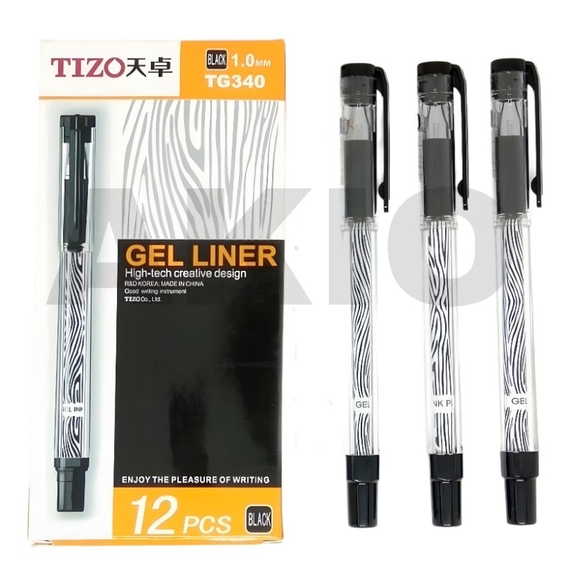 

Bolpoin Gel TIZO 1.0 mm HITAM Pulpen Ballpoint Bolpen Pena BERKUALITAS TG340