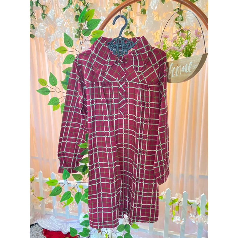 Tunik Motif Kotak Kotak | Women Plaid Tunic