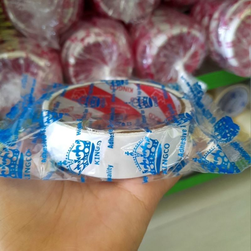 

Double Tape Tanggung Lebar 2,5 cm / Selotip 2 Sisi