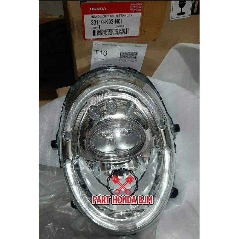 33110-K93-N01 LAMPU DEPAN SCOOPY K93 LAMPU DEPAN SCOOPY BAN DONAT KACA LAMPU DEPAN SCOOPY BAN DONAT 