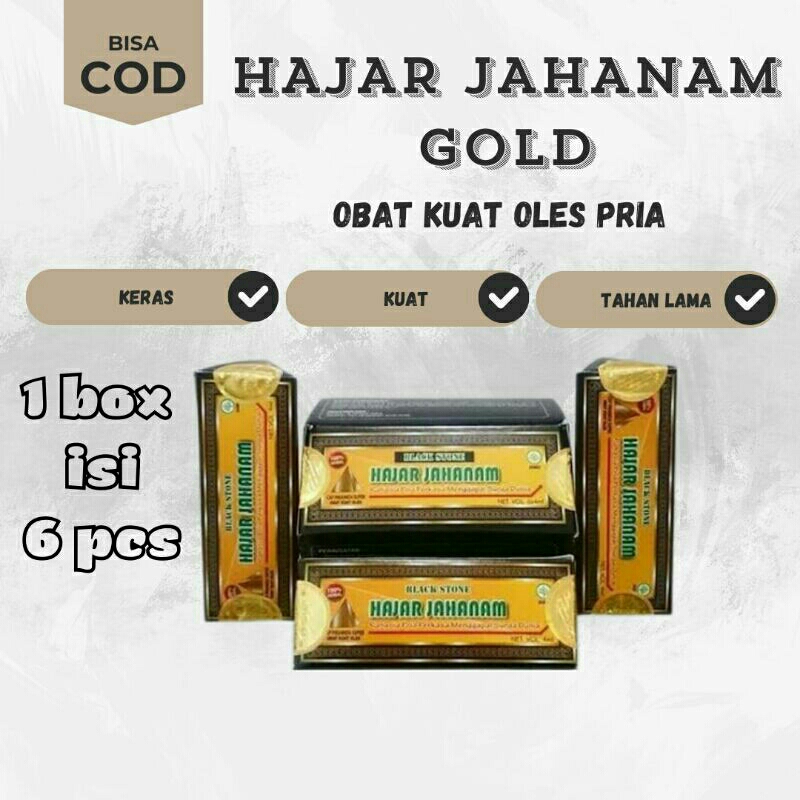 1 Dus Hajar Jahanam Gold Hologram Premium Mesir Asli Original 100%