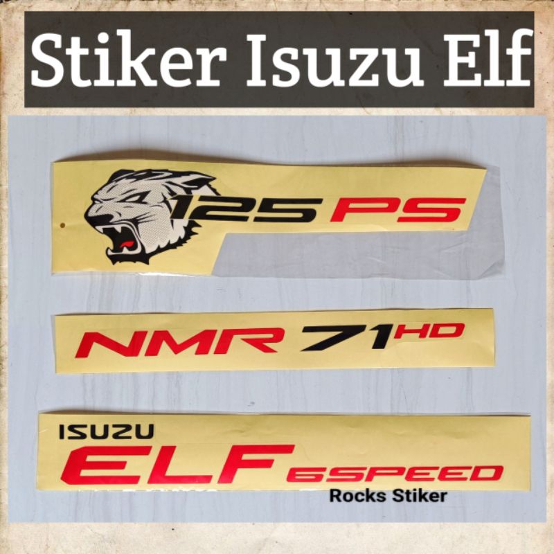 Stiker Isuzu Elf NMR 71 HD/nmr71hd / stiker elf macan/stiker elfnmr / stiker elf macan / Stiker Elf 