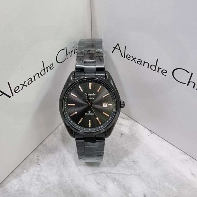 jam tangan wanita original ALEXANDRE CHRISTIE AC8646LD BLACK rg