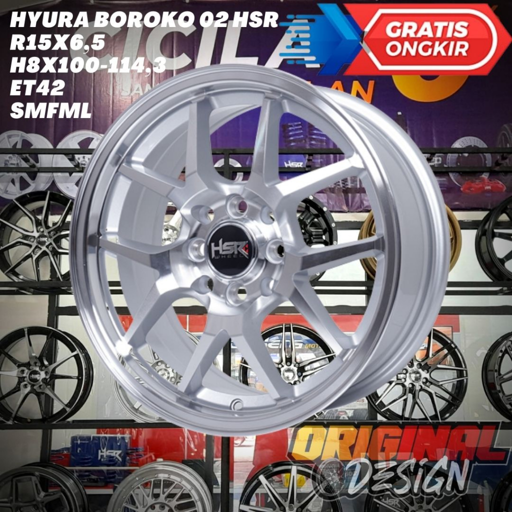 Velg Mobil Avanza , Kijang , Livina , Evalia , HSR HYURA Ring 15 R15