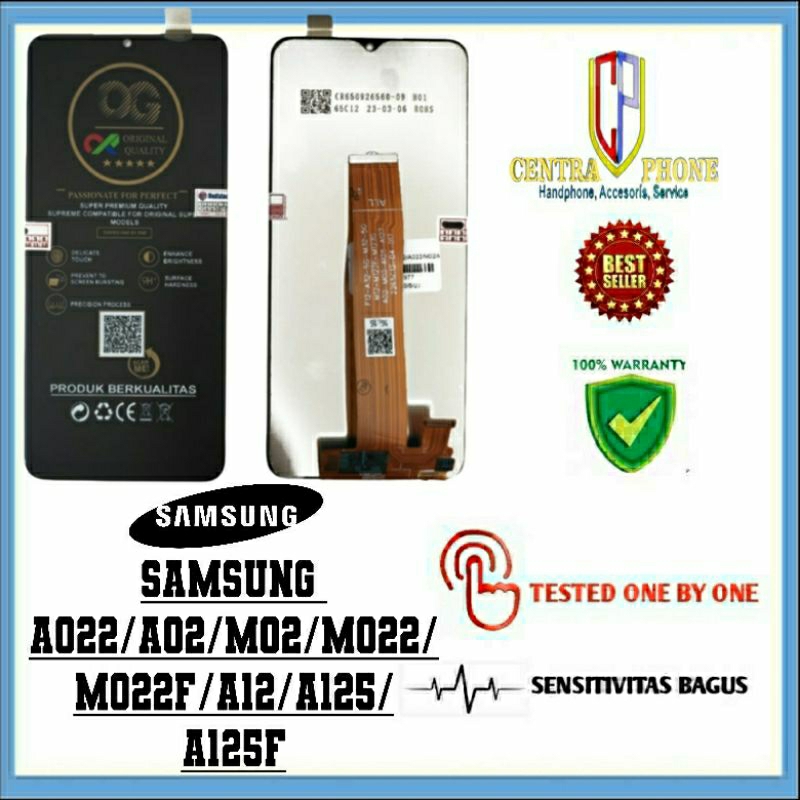 LCD SAMSUNG A022/A02/M02/M022/M022F/A12/A125/A125F BLACK OG SUPER