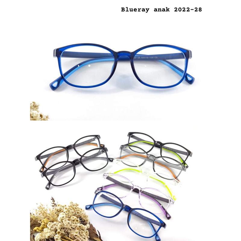 kacamata anak anak kacamata lensa blueray 2022-28 series