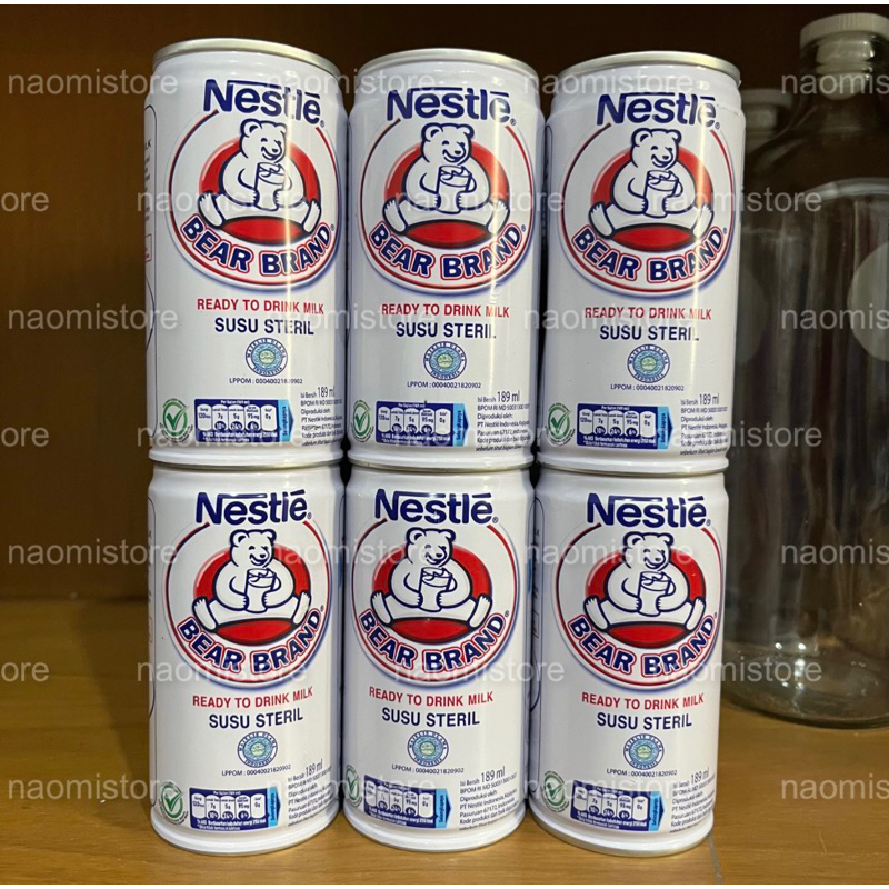 

Nestle Bear Brand Susu Steril / Susu Beruang 189 ml