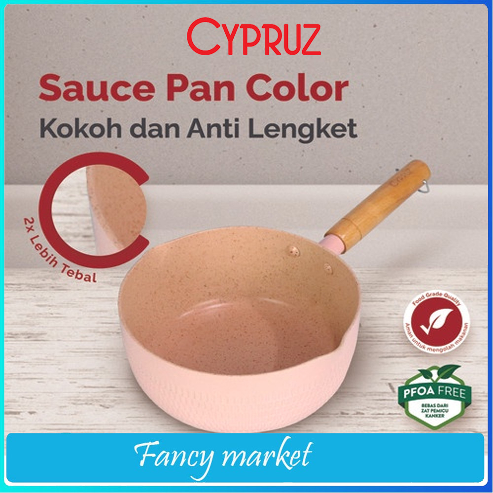 PANCI CYPRUZ COLOR SERIES SAUCE PAN SN-0270/SN-0271/SN-0272 16 CM - 20CM