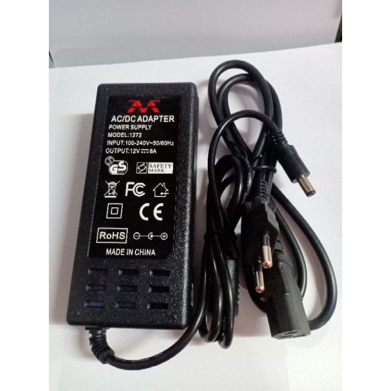 Adaptor 12V 6A/ Power Supply DC 12 Volt 6 Ampere