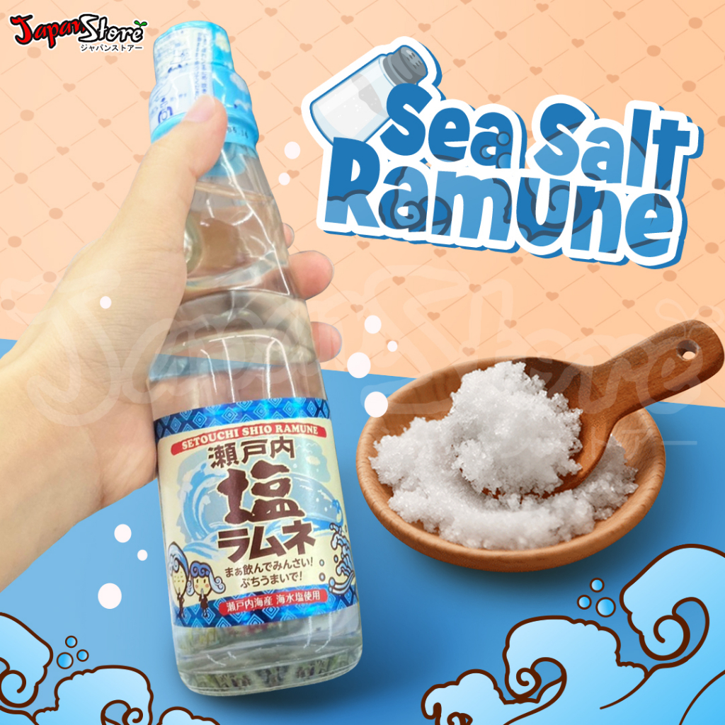 Saito Ramune Rasa Garam Laut [Minuman Soda Tutup Kelereng]