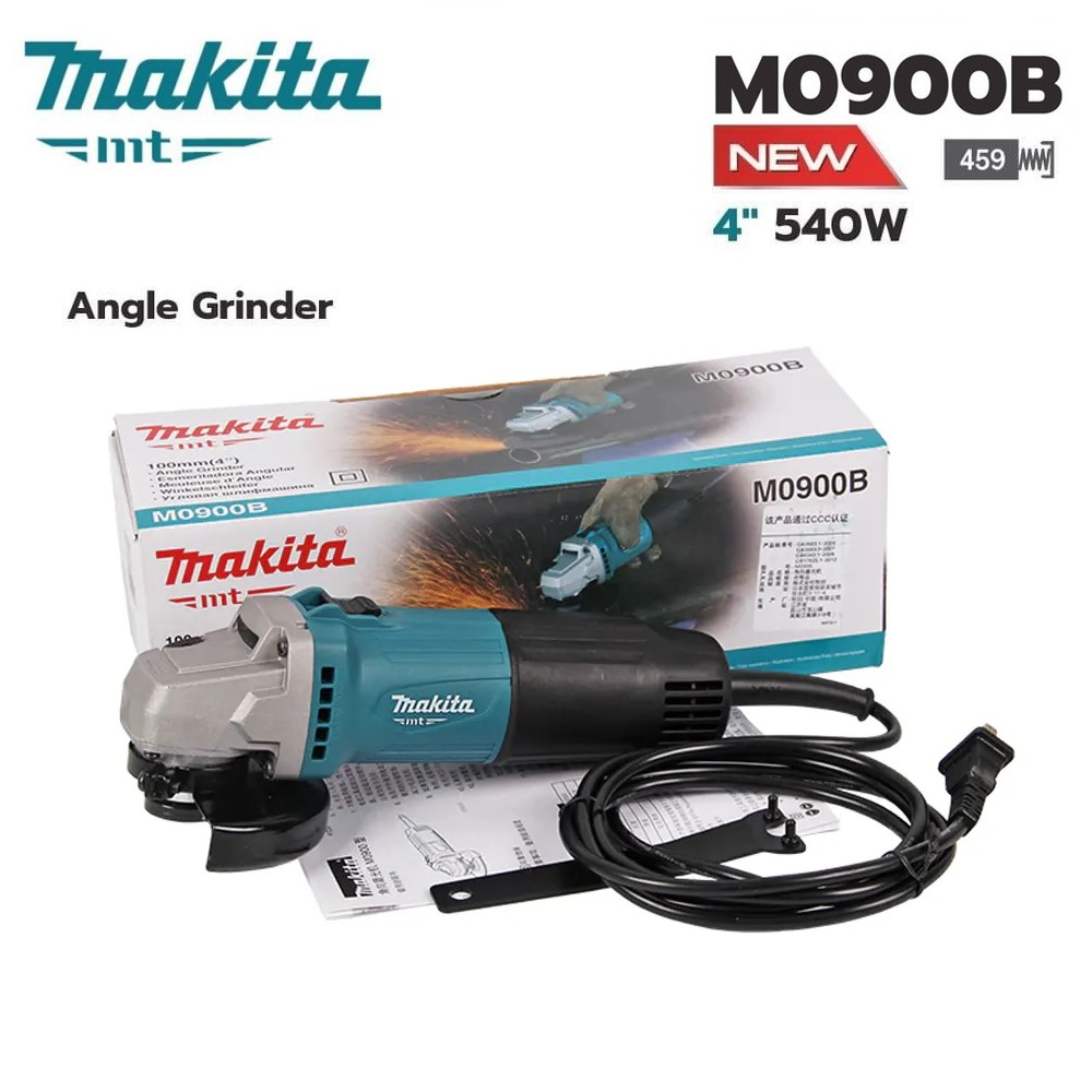 MESIN GERINDA TANGAN 4" MAKITA M SERIES M0900B (1 SET ORIGINAL)