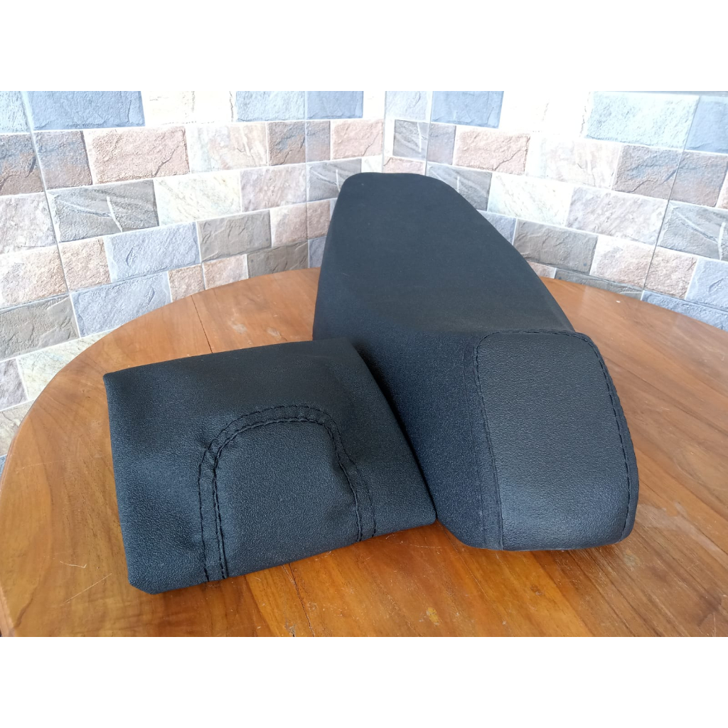 kulit jok motor, sarung jok motor vario 125 jahit kepala/roadrace- kulit roadrace vario 125