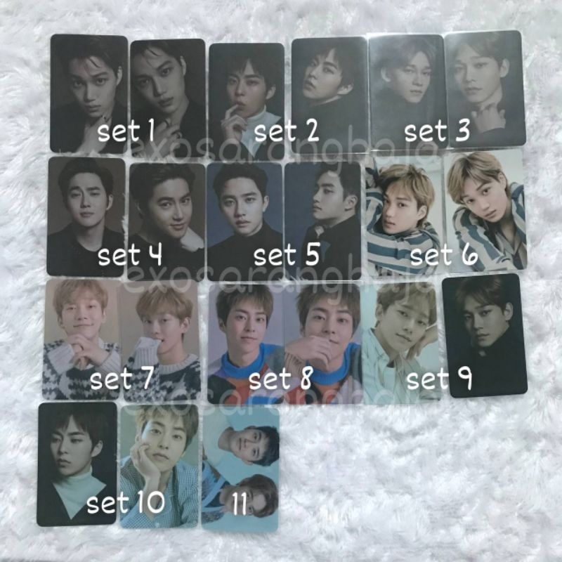PC PHOTOCARD EXO FLO OFFICIAL XIUMIN SUHO CHEN D.O. KYUNGSOO KAI