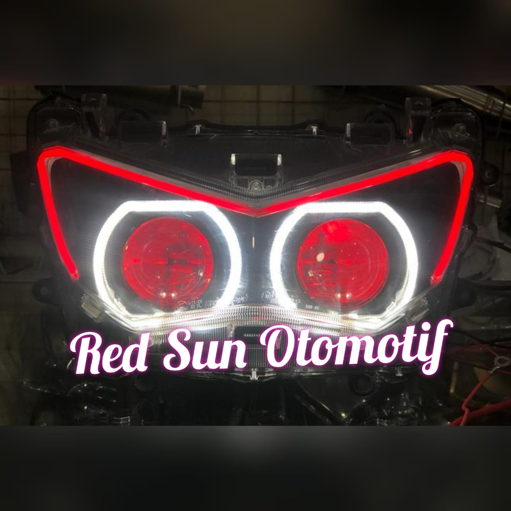 PAKET lampu Depan Biled Projie bullaes Aes 2,5 inch  All New Nmax 2020