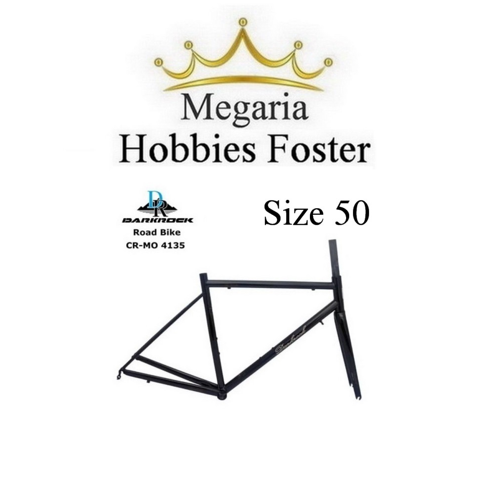 Chromoly Frame Road Bike Steel Darkrock Sepeda 50 - Tsunami Seaboard