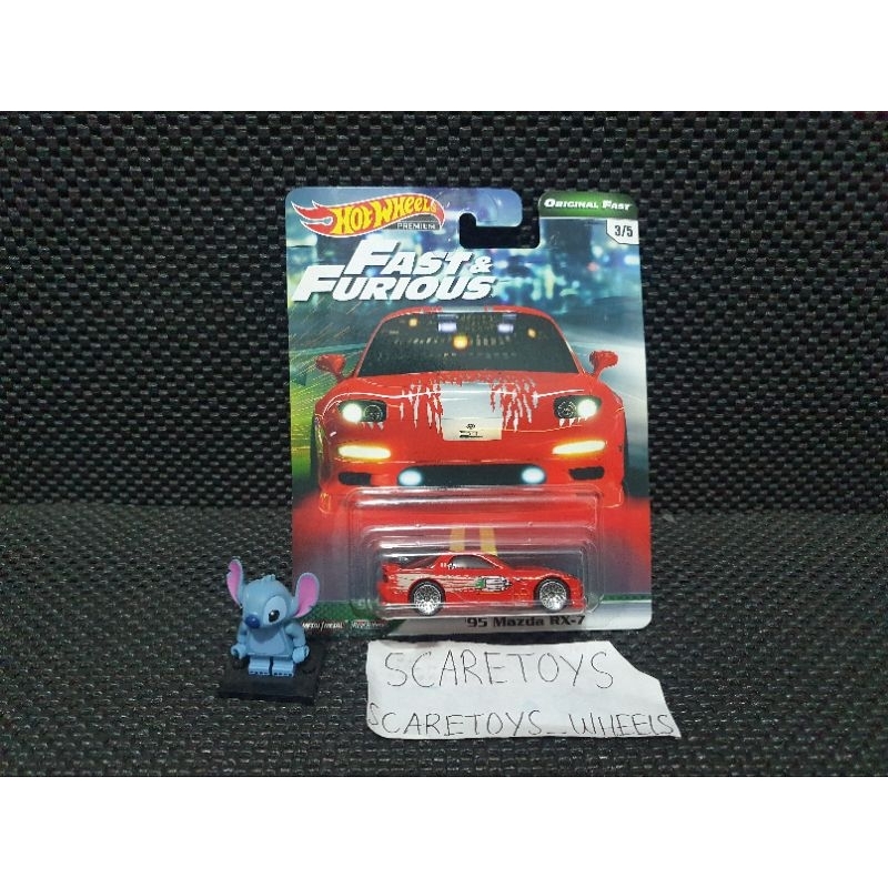 Hot wheels Hotwheels 95 Mazda rx7 rx 7 Red Merah dom Fast and Furious 2 Fast 2 Furious Original Fast