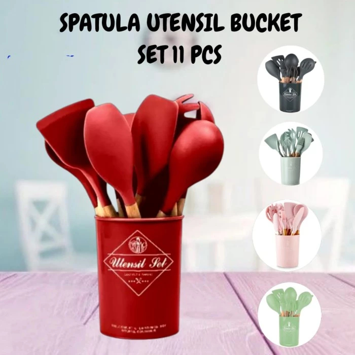 Spatula Utensil Bucket set 11 pcs