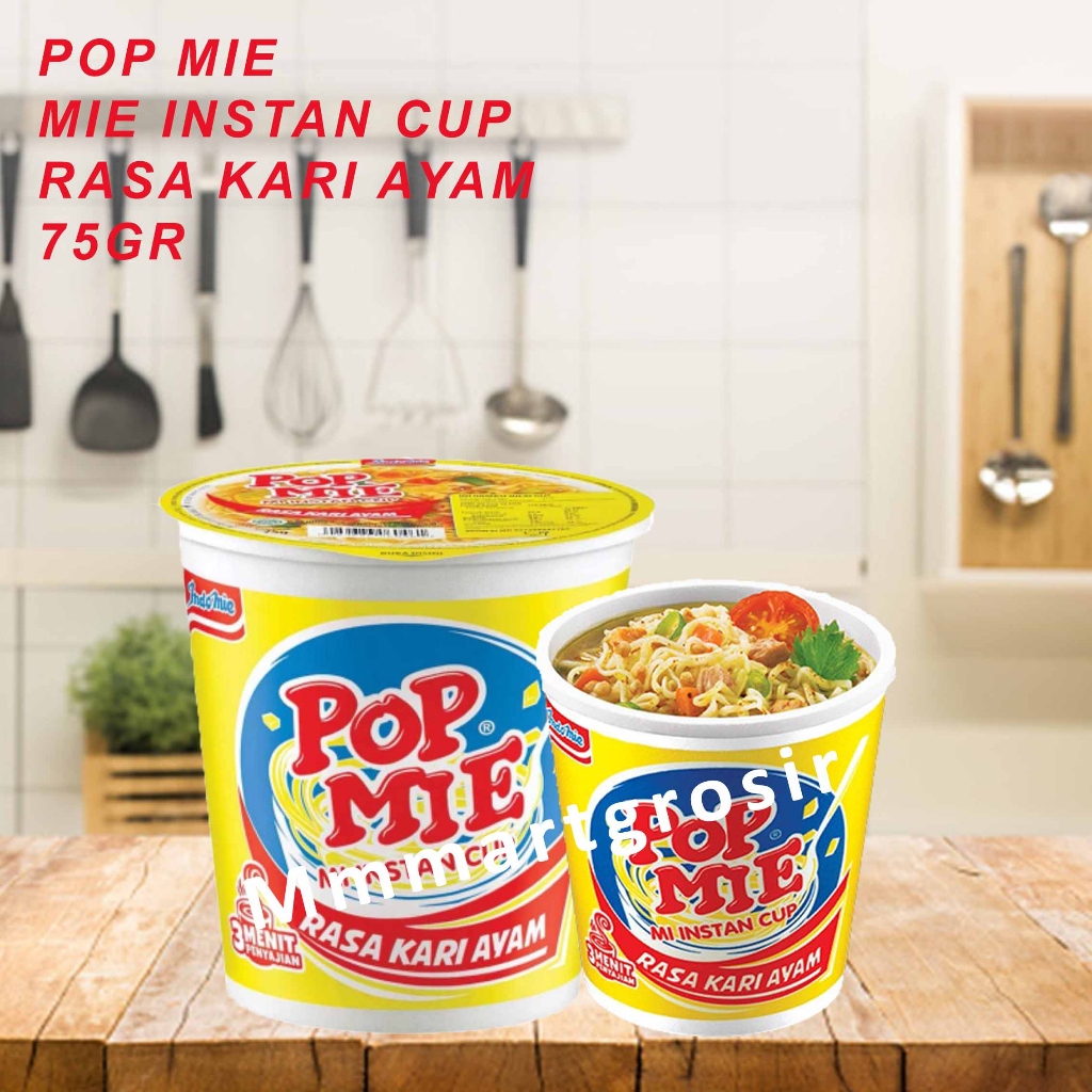 

Pop Mie / Mi Instan Cup / Rasa Kari Ayam / 75gr