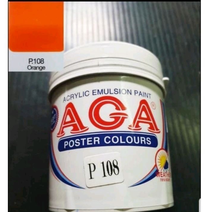 

✨Cat dekorasi/poster Aga 100 cc, warna orange P108