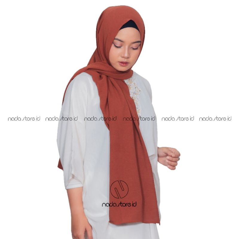 kerudung hijab pasmina Oval Crinkle 180 CM