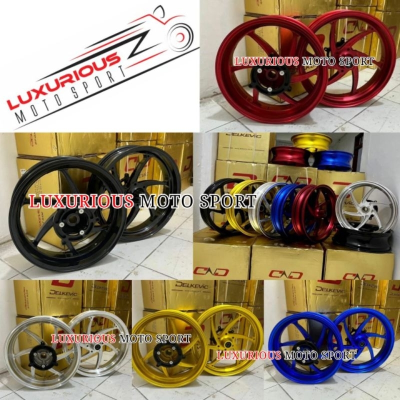 velg delkevic double disc xmax pelak DND depan double disc xmax250