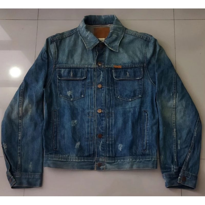 Ezra Fitch Denim Jacket Selvedge Seni Crop Boxy Fit