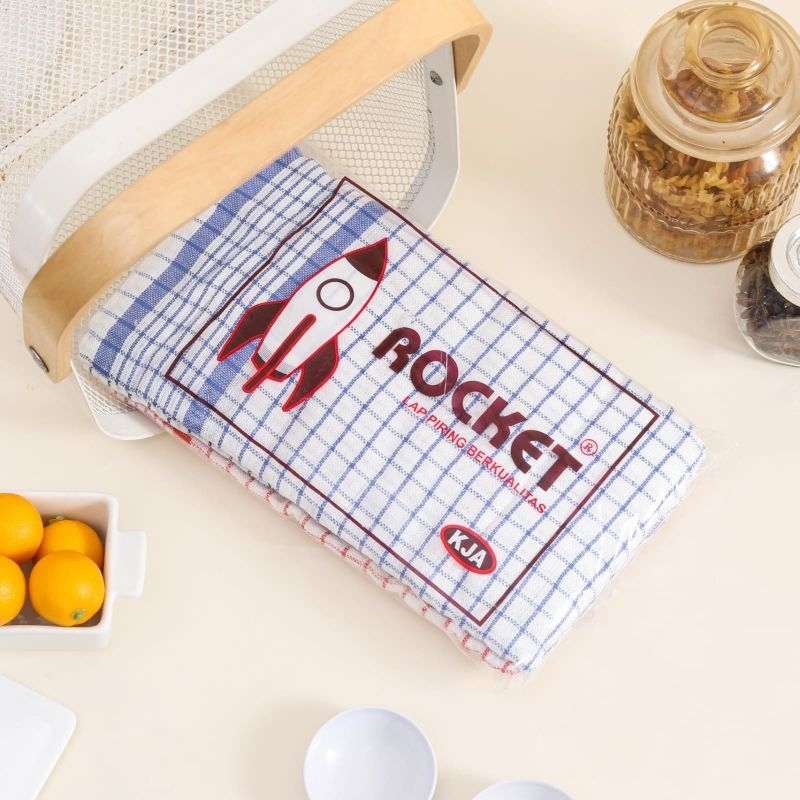 lap dapur/Serbet rocket/lap piring serbet/serbet putih isi 1lusin