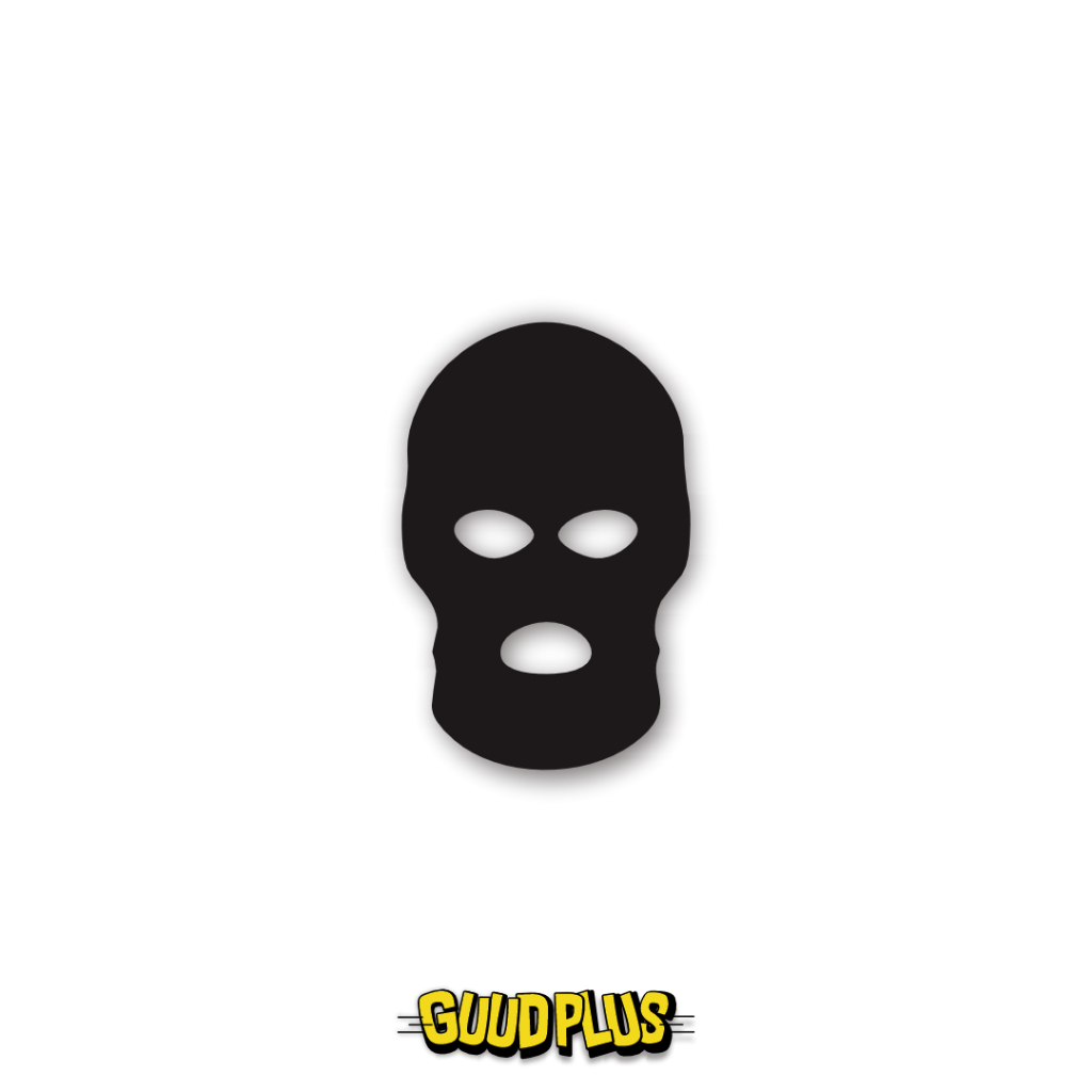 Stiker Sticker Brand Distro • Stiker Maling Hitam