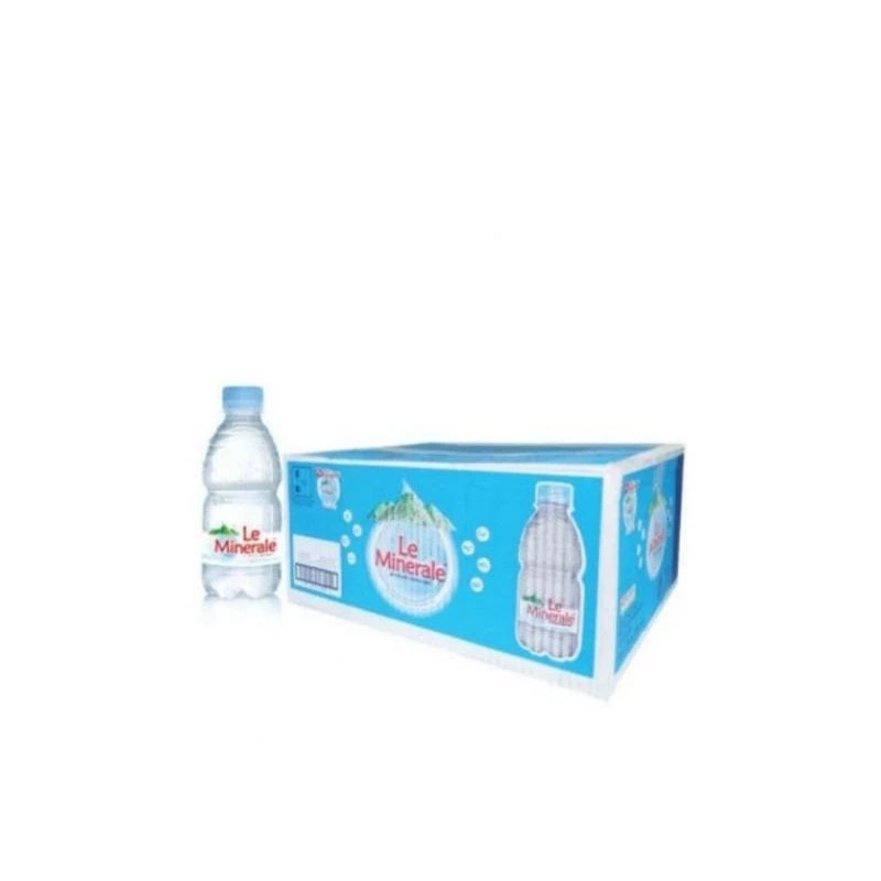 

le minerale/leminerale/air minum mini/air minum kemasan 330 ml 1 dus isi 24