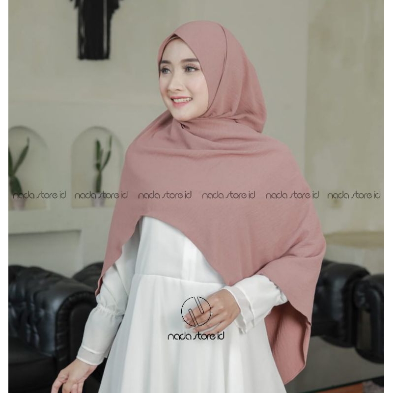 Hijab Instan Pashmina Oval Crinkle Jumbo /200cm