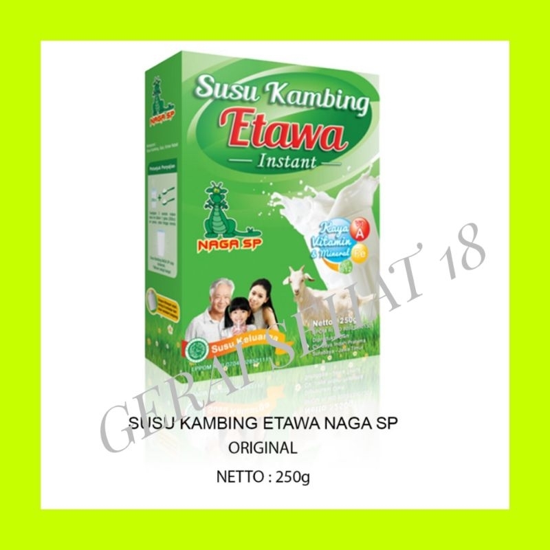 

susu kambing naga sp original rasa original ( 250 gram)