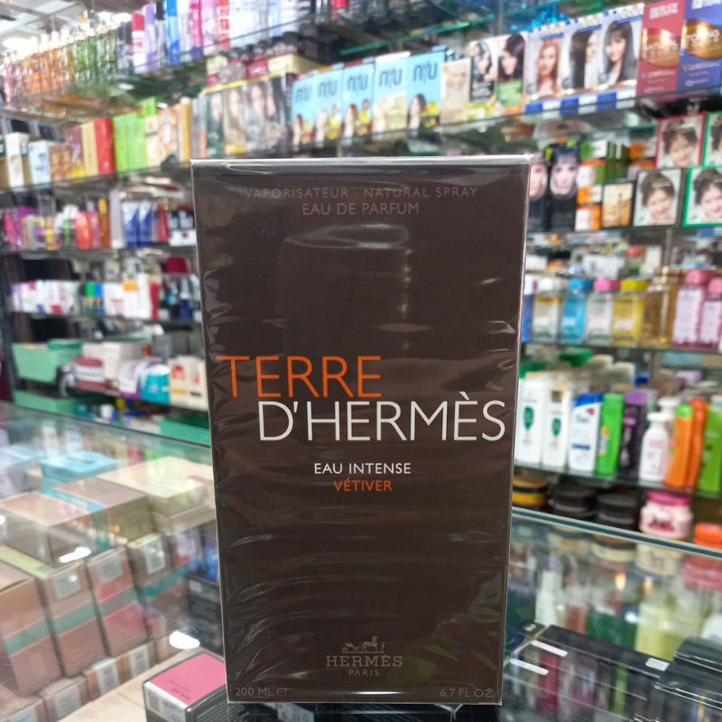 TERRE D'HERMES INTENSE VETIVER EDP FOR MEN ORIGINAL 200 ML