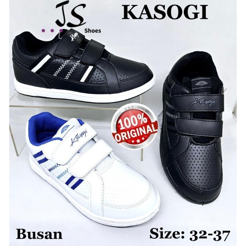 KASOGI BUSAN - SEPATU SNEAKERS SEPATU SEKOLAH ANAK COWOK MERK KASOGI ORIGINAL