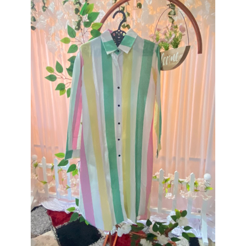 Tunik Strip | tunic motif garis