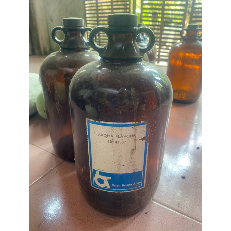 Botol antik coklat jadul jaman inggris
