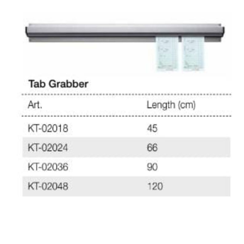 

Tanica Tab Grabber / Gribber Penjepit Kertas Bon Orderan / Bill Holder Rel Gundu Bahan Alumunium / Receipt Holder / Capitan Nota / Holder Gantungan Kertas Pesanan Restoran / Menu Order Bill Receipt