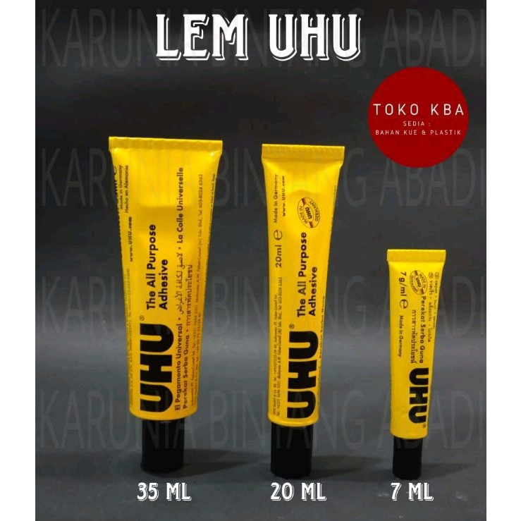 

Lem UHU Cair Perekat Serba Guna ( 7 ml, 20 ml, 35 ml )