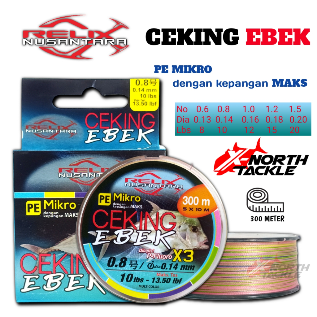 SENAR PANCING PE CEKING EBEK 300 METER PE RELIX NUSANTARA