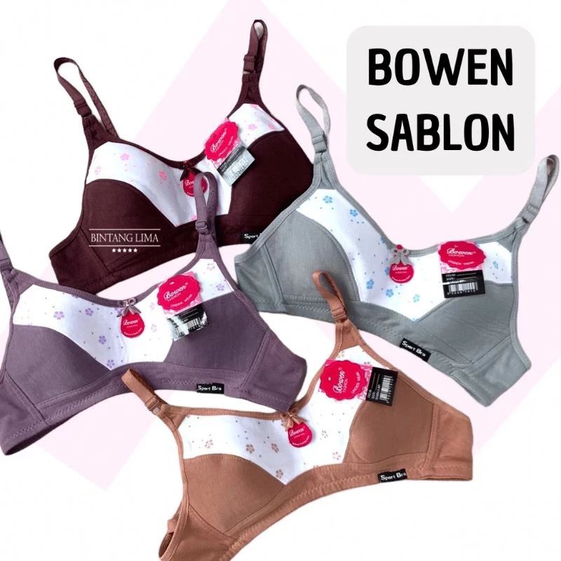 BEST SELLER SPORTY BRA BOWEN KOMBINASI REMAJA DEWASA