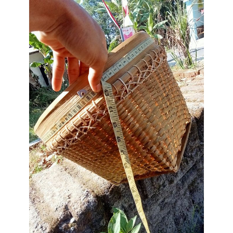 Tenggok | Rinjing | Donak Anyaman Bambu Tumpang Sari