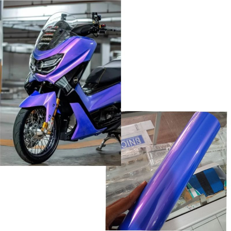 Stiker skotlet lembayung blue safir scotlet lembayung