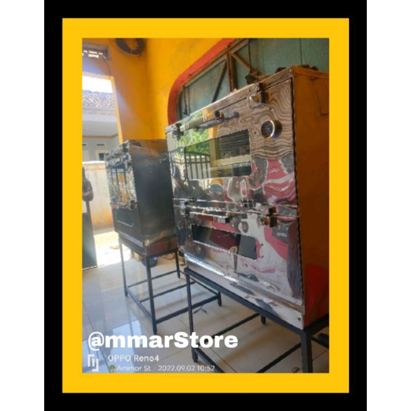 OVEN GAS STAINLESS UKURAN 75//OVEN GAS 2 PINTU//OVEN GAS ANTI KARAT//OVEN GAS FULLSET//OVEN GAS SIAP