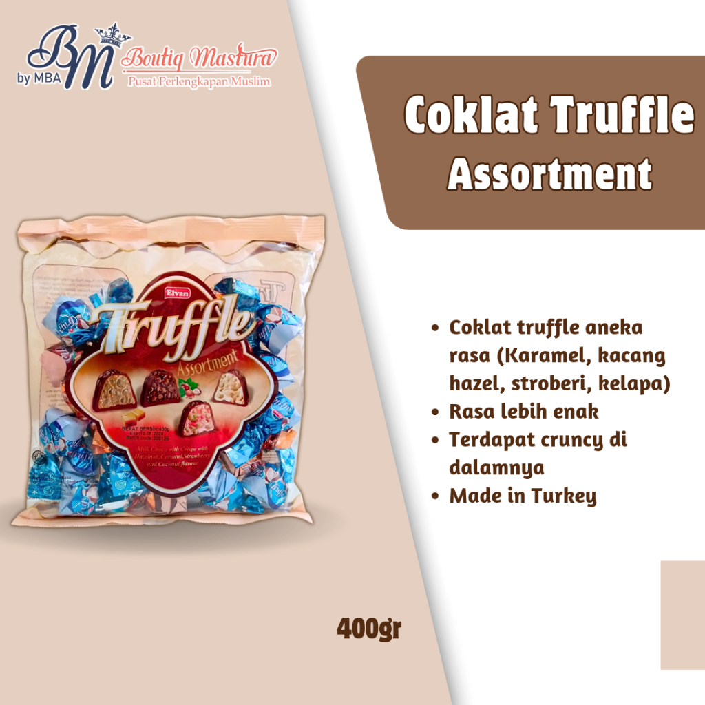 

Coklat Elvan Truffle 400 gram Turkey Assortment