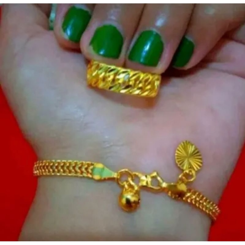 gelang fret cincin rantai titanium anti karat dan luntur