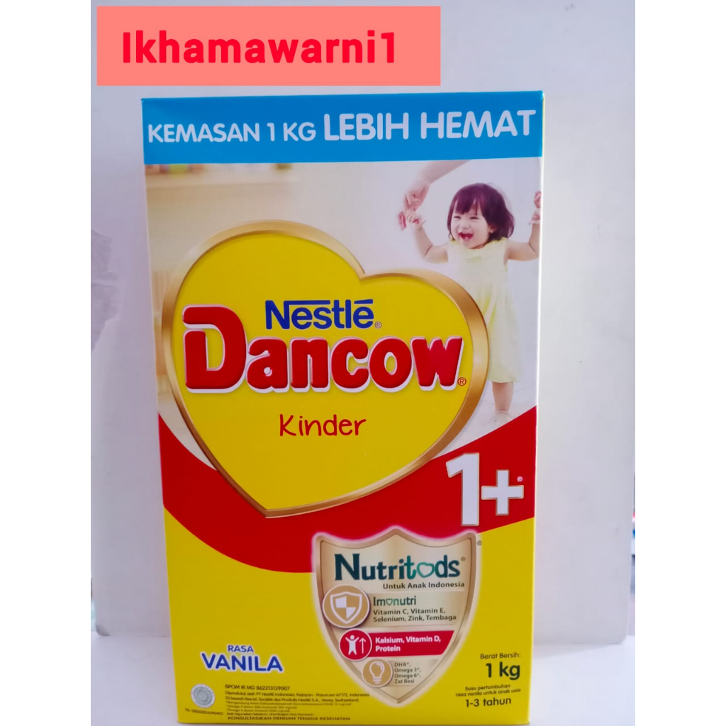 

DANCOW 1+ rasa madu dan vanila 800gr, 1000gr